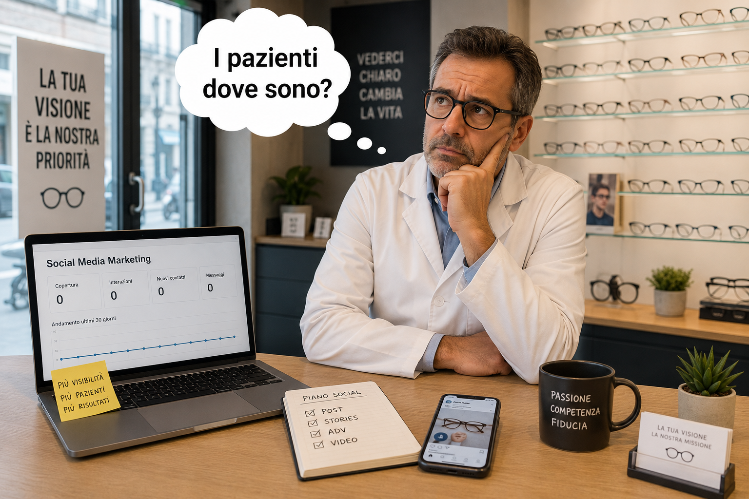Agenzie generiche e social media manager — solo follower, non pazienti